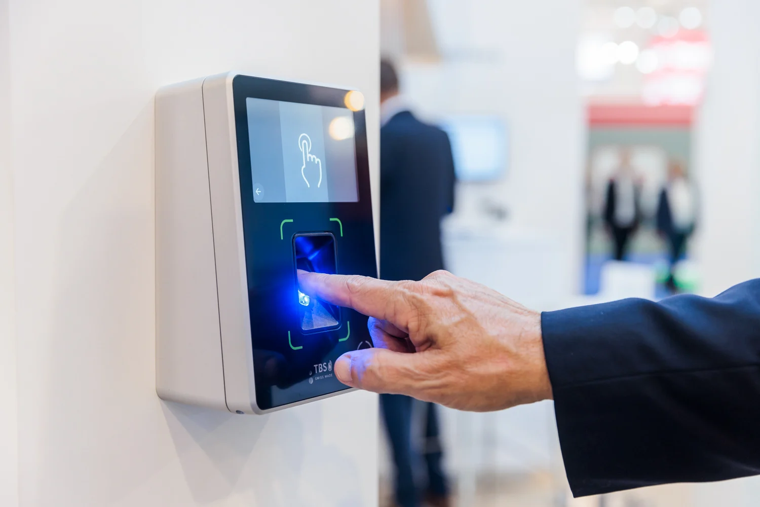 Biometric system installation in progress
